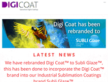 Tablet Screenshot of digicoat.com